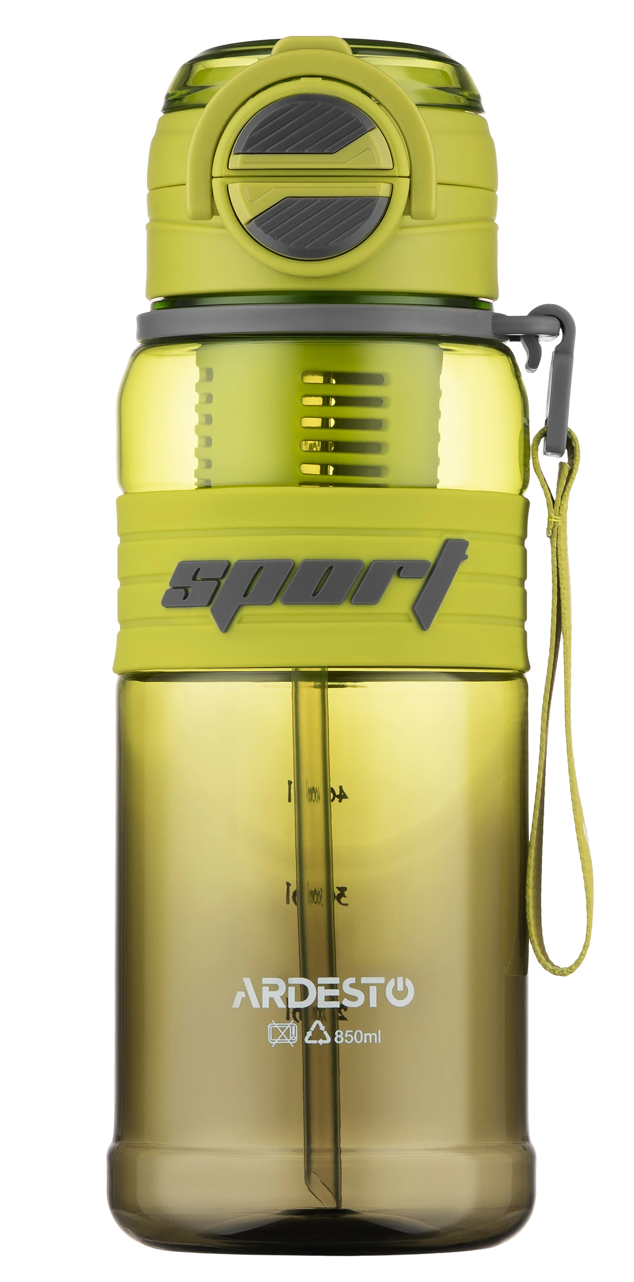 Пляшка для води Ardesto Urban 850 мл Green (AR2285UE)